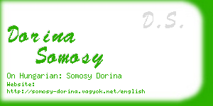 dorina somosy business card